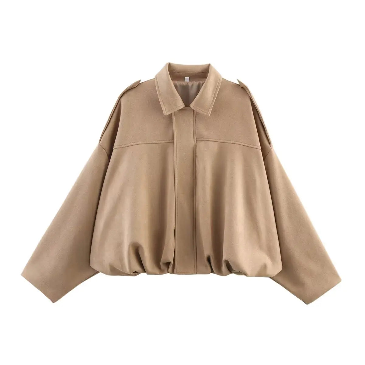 Vintage Women Green Oversize Bomber Jackets 2025 Fashion Ladies Elegant Loose Soft Outfits Jacket for Party Female Chic Clothes
