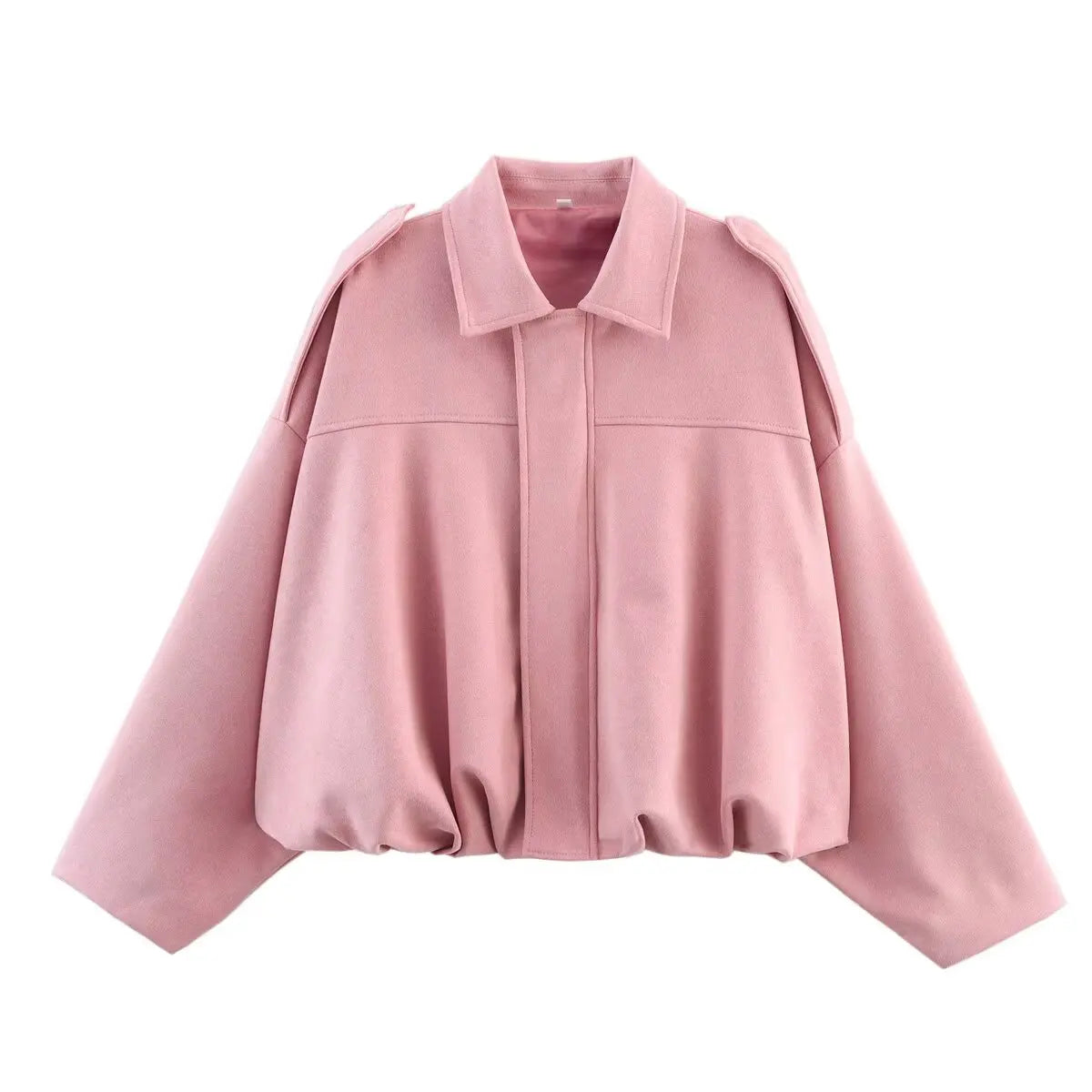 Vintage Women Green Oversize Bomber Jackets 2025 Fashion Ladies Elegant Loose Soft Outfits Jacket for Party Female Chic Clothes